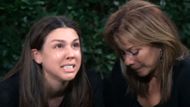 Kristina was in hysterics as Molly confronted her at Irene's funeral | Image: ABC